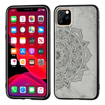 Magnetický kryt Mandala na iPhone 11 Pro - šedá