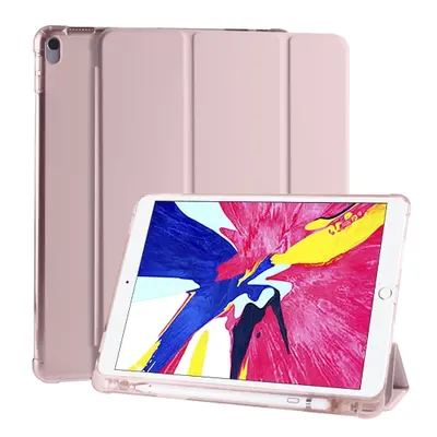 Pouzdro z PU kůže pro Apple iPad Pro 11 (2018) + slot pro Apple Pencil - Pink