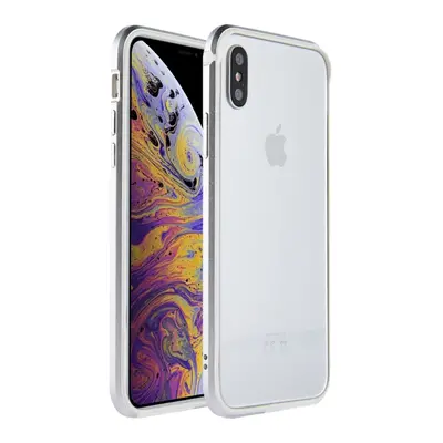 Sulada Hliníkový Bumper na iPhone XS Max - stříbrná