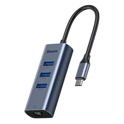 USB-C adaptér/hub 4v1 Baseus - Dark Grey