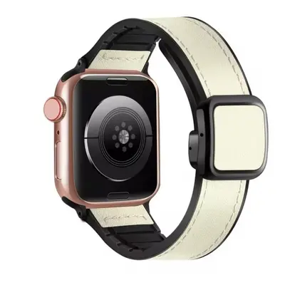 eses Sportovní kožený řemínek pro Apple Watch - Bílý 38mm, 40mm, 41mm