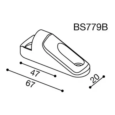 Montážní adaptér BS779B pro zpětná zrcátka RIZOMA do kapotáže - pro motocykly KAWASAKI ZX6R, ZX1