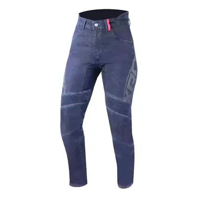 XRC CROPPED jeans ladies blue moto džíny Velikost.: