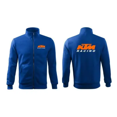 FELPA Mikina na zip motivem KTM Racing, modrá Velikost.: