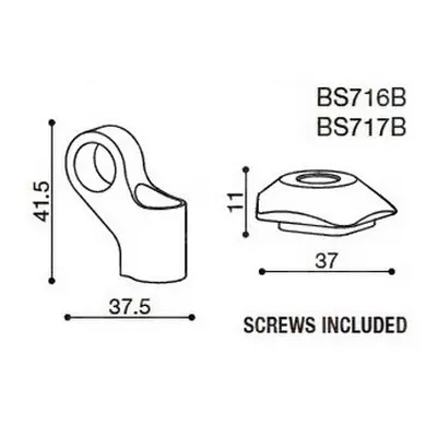 Závitová redukce BS717B pro zpětná zrcátka RIZOMA pro motocykly DUCATI Multistrada 1200/S - Prav