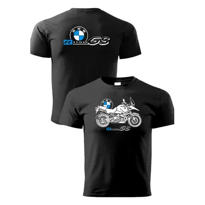 PRINT Pánské triko motivem BMW R1150GS, černé Velikost.: