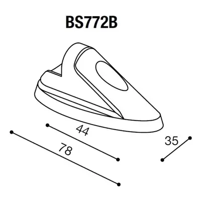 Montážní adaptér BS772B pro zpětná zrcátka RIZOMA do kapotáže - pro motocykly HONDA CBR1000RR, č