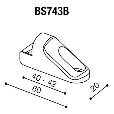 Montážní adaptér BS743B pro zpětná zrcátka RIZOMA do kapotáže - pro motocykly KAWASAKI, SUZUKI, 