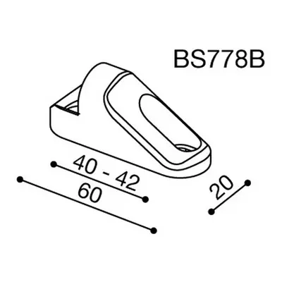 Montážní adaptér BS778B pro zpětná zrcátka RIZOMA do kapotáže - pro motocykly HONDA, MV AGUSTA, 