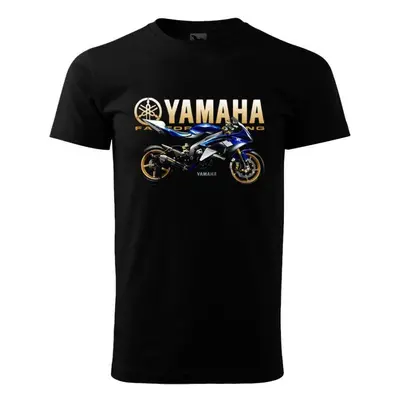 FELPA Pánské triko s motivem YAMAHA FACTORY RACING černé Velikost.: