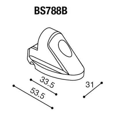 Montážní adaptér BS788B pro zpětná zrcátka RIZOMA do kapotáže - pro motocykly DUCATI 848/1098/11