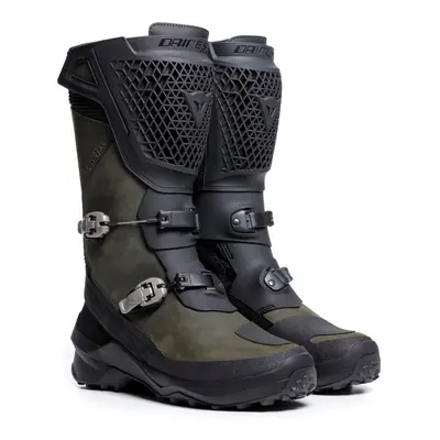 Dainese SEEKER GTX pánské adventure kožené boty army-zelené Velikost/Provedení: