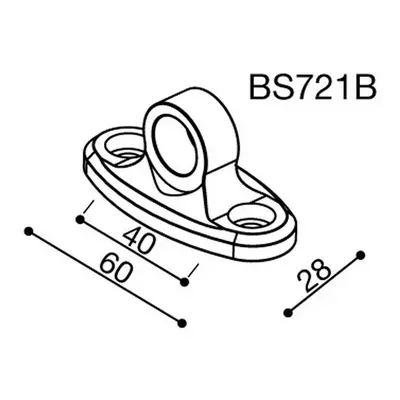 Montážní adaptér BS721B pro zpětná zrcátka RIZOMA do kapotáže - pro motocykly HONDA a KAWASAKI, 