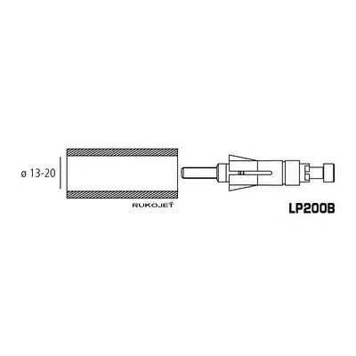 Adaptér RIZOMA pro Proguard system ochranné páčky nebo zrcátka, univerzální 13-20mm Velikost/Pro