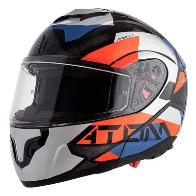 MT HELMETS ATOM SV W17 Gloss pearl blue vyklápěcí přilba Velikost.: