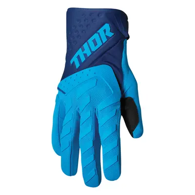 THOR SPECTRUM BLUE/NAVY 2022 motokrosové rukavice Velikost.: