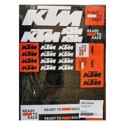 KTM TEAM CORPORATE STICKER SHEET arch samolepek