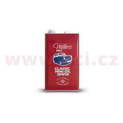 MILLERS OILS Classic Mini Oil Pistoneeze 20W50, olej pro společnou olejovou vanu motor, převodov