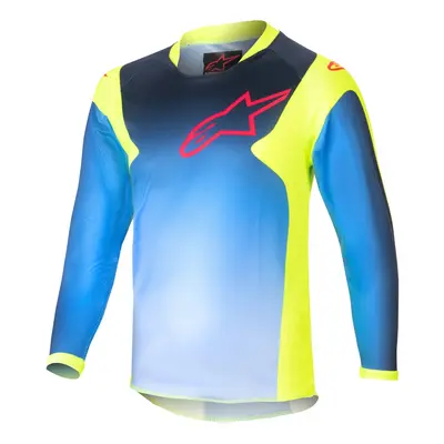 ALPINESTARS dres RACER HOEN KIDS, ALPINESTARS, dětský (žlutá fluo/tmavě modrá) 2024 Velikost/Pro