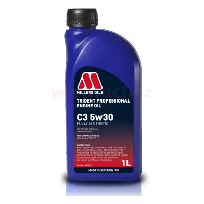 MILLERS OILS Trident Professional C3 5w30, plně syntetický 1 l