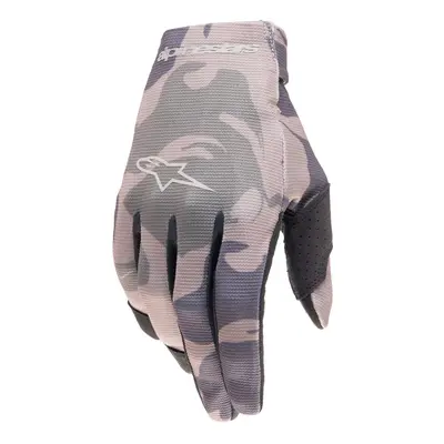 ALPINESTARS rukavice RADAR, ALPINESTARS, dětské (zelená camo/hnědá) 2024 Velikost/Provedení: