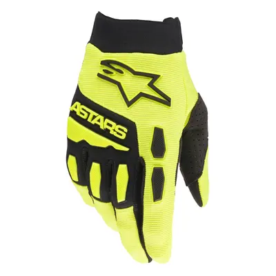 rukavice FULL BORE, ALPINESTARS (žlutá fluo/černá) 2025 Velikost/Provedení: