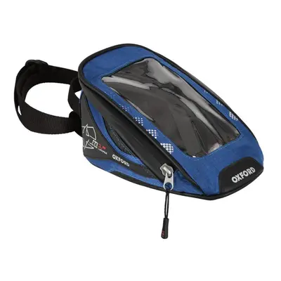 tankbag na motocykl M1R Micro, OXFORD (černý/modrý, objem 1 l)