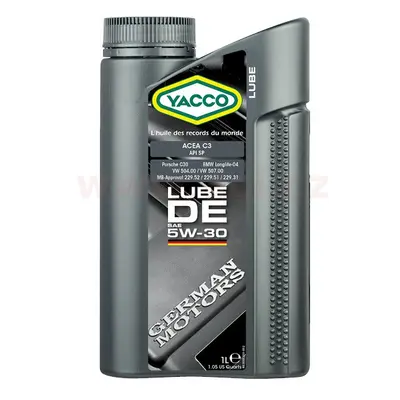 Motorový olej YACCO LUBE DE 5W30, 1 L