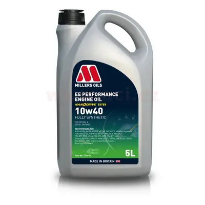 MILLERS OILS EE PERFORMANCE 10w40, plně syntetický (Nanodrive), 5 l