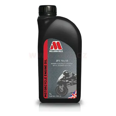 Millers Oils ZFS 10w50, plně syntetický olej pro vysoce výkonné 4-taktní motocyklové motory, 1 L