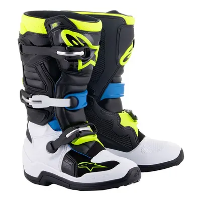 ALPINESTARS boty TECH 7 S, ALPINESTARS, dětské (černá/bílá/žlutá fluo/modrá) 2025 Velikost/Prove