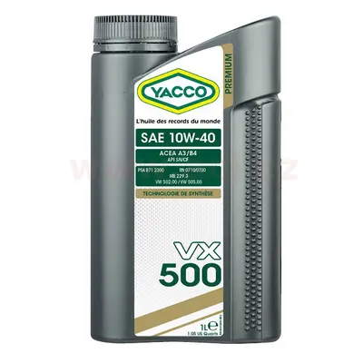 Motorový olej YACCO VX 500 10W40, 1 L