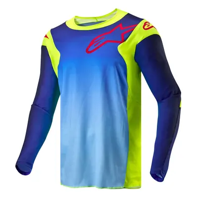 dres RACER HOEN, ALPINESTARS (žlutá fluo/modrá/červená) 2024 Velikost/Provedení: