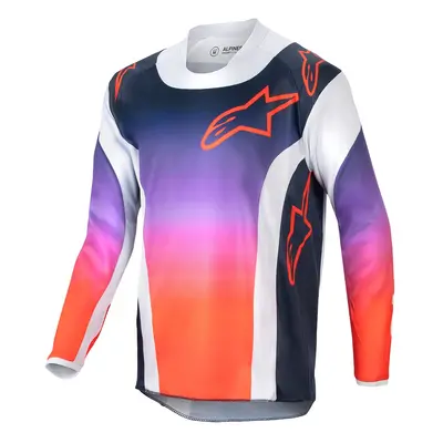 ALPINESTARS dres RACER HOEN, ALPINESTARS, dětský (šedá/modrá/oranžová) 2024 Velikost/Provedení: