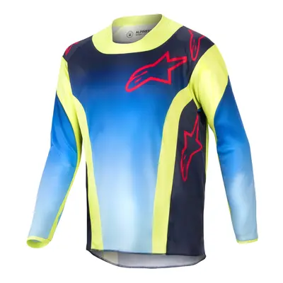 ALPINESTARS dres RACER HOEN, ALPINESTARS, dětský (žlutá fluo/modrá/červená) 2024 Velikost/Proved