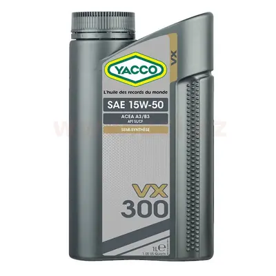 Motorový olej YACCO VX 300 15W50, 1 L