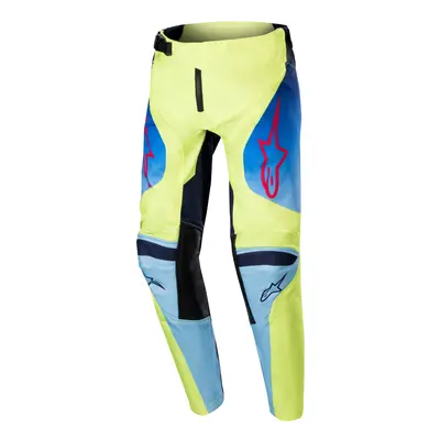 ALPINESTARS kalhoty RACER HOEN, ALPINESTARS, dětské (žlutá fluo/modrá/červená) 2024 Velikost/Pro