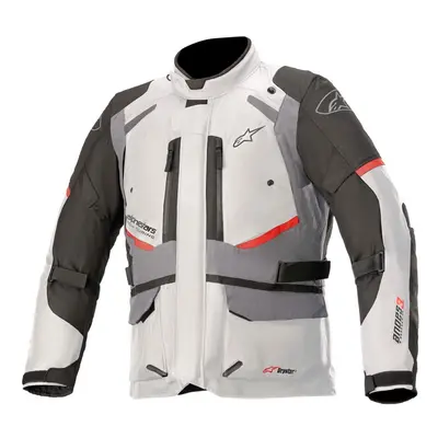 bunda ANDES DRYSTAR, TECH-AIR 5 kompatibilní, ALPINESTARS (světle šedá/tmavě šedá/černá/červená)