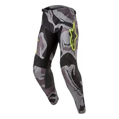 kalhoty RACER TACTICAL, ALPINESTARS (šedá camo/žlutá fluo/černá) 2024 Velikost/Provedení: