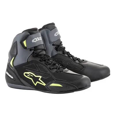 boty FASTER-3 DRYSTAR, ALPINESTARS (černé/šedé/žlutá fluo) 2025 Velikost/Provedení: