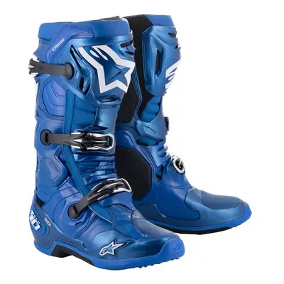 boty TECH 10, ALPINESTARS (modrá/černá/bílá) 2025 Velikost/Provedení: