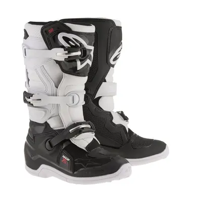 ALPINESTARS boty TECH 7 S, ALPINESTARS, dětské (černá/bílá) 2025 Velikost/Provedení: