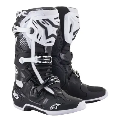 boty TECH 10, ALPINESTARS (černá/bílá) 2025 Velikost/Provedení: