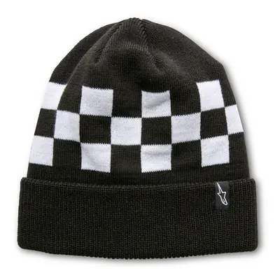 čepice CHECKED BEANIE, ALPINESTARS (černá/bílá)