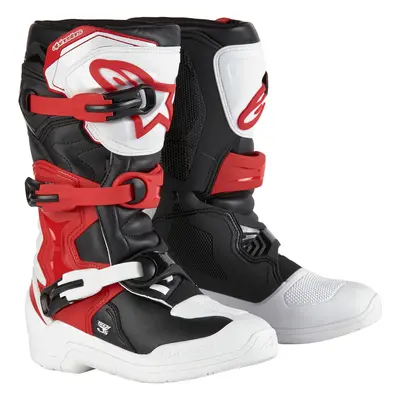 ALPINESTARS boty TECH 3S YOUTH, ALPINESTARS, dětské (bílá/černá/červená) 2025 Velikost/Provedení