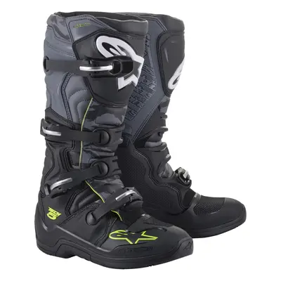 boty TECH 5, ALPINESTARS (černá/šedá/žlutá fluo) 2025 Velikost/Provedení: