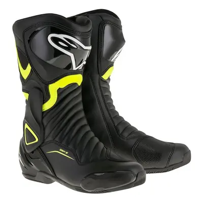 boty S-MX 6, ALPINESTARS (černé/žluté fluo) 2024 Velikost/Provedení: