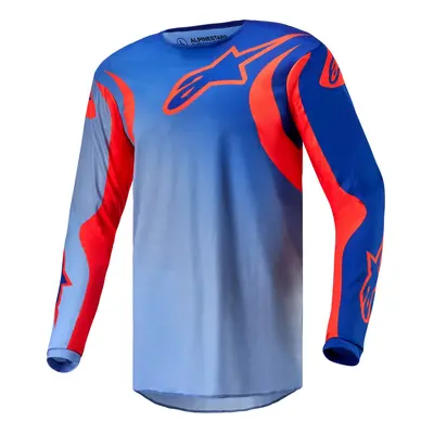 dres FLUID LUCENT, ALPINESTARS (modrá/světle modrá/oranžová) 2024 Velikost/Provedení: