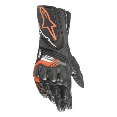 rukavice SP-8, ALPINESTARS (černá/červená fluo) 2025 Velikost/Provedení: