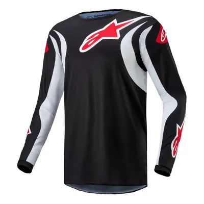 dres FLUID LUCENT, ALPINESTARS (černá/bílá/červená) 2024 Velikost/Provedení: